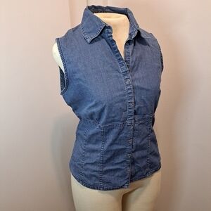 Vintage Faded Glory Stretch Women's Vest size Medium